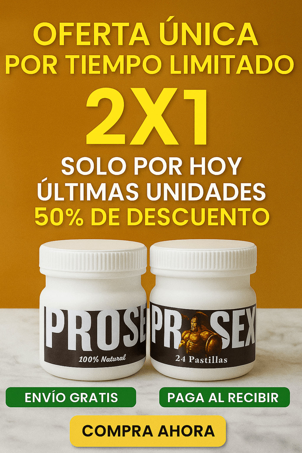¡PR0SEX, LA SOLUCIÓN REAL A LAS ERECCIONES FLÁCIDAS!